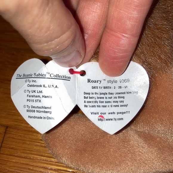 Beanie Baby Roary Stuffed Animal - Picture 4 of 8